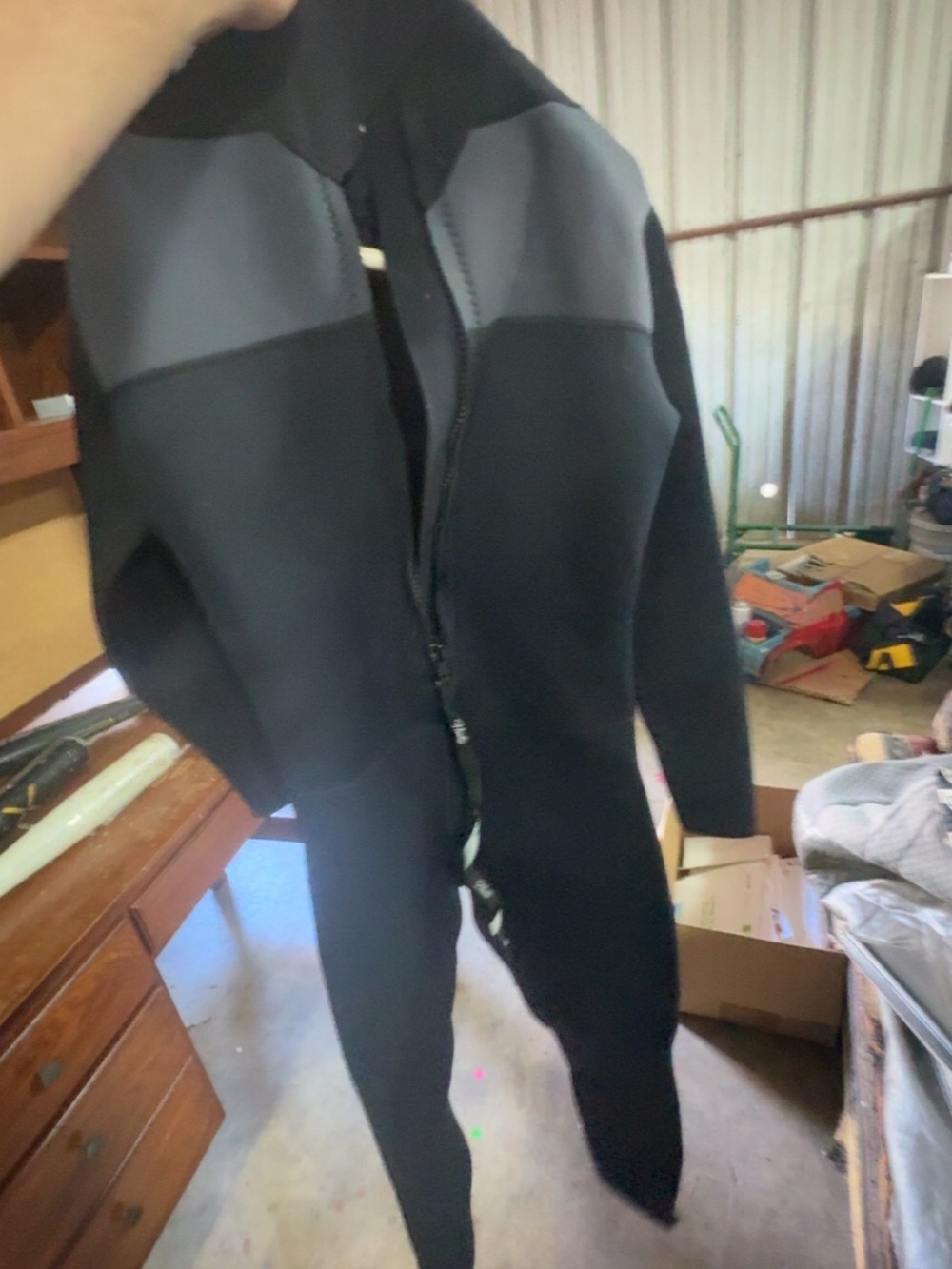 Men's Black and grey wetsuit